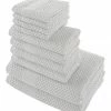 Alexis Antimicrobial Honeycomb 10pc Towel Set Home Bath Towels