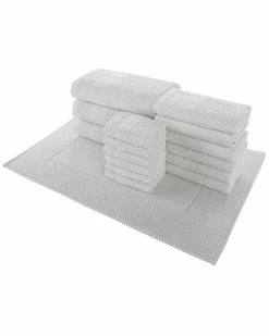 Alexis Antimicrobial Honeycomb 16pc Towel Set Home Bath Towels