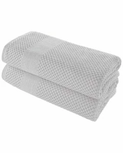 Alexis Antimicrobial Honeycomb Bath Sheet Pack Of 2 Home Bath Towels