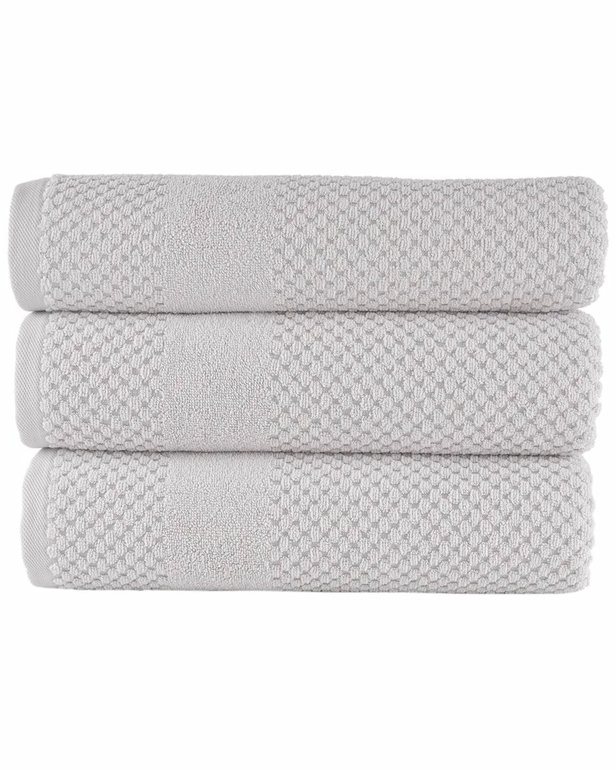 Alexis Antimicrobial Honeycomb Bath Towel Pack Of 3 Home Bath Towels 2 Alexis Antimicrobial Honeycomb Bath Towel Pack Of 3 Home Bath Towels - Image 2