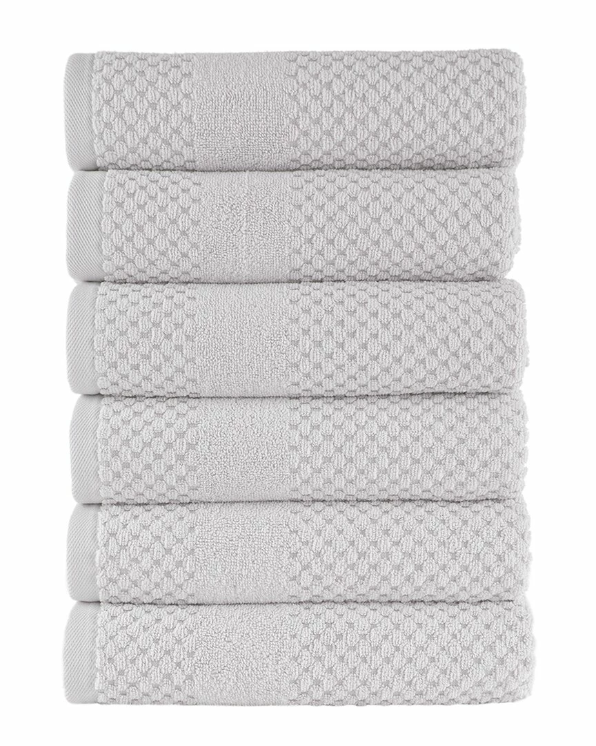 Alexis Antimicrobial Honeycomb Hand Towel Pack Of 6 Home Bath Towels 2 Alexis Antimicrobial Honeycomb Hand Towel Pack Of 6 Home Bath Towels - Image 2