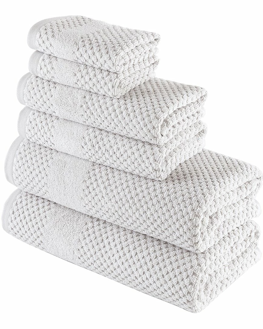 Alexis Antimicrobial Honeycomb 6pc Towel Set Home Bath Towels 1 Alexis Antimicrobial Honeycomb 6pc Towel Set Home Bath Towels