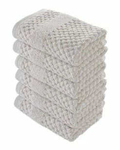 Alexis Antimicrobial Honeycomb Washcloth Pack Of 6 Home Bath Towels