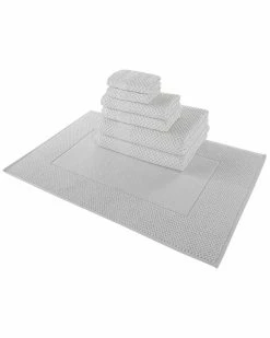 Alexis Antimicrobial Honeycomb 7pc Towel Set Home Bath Towels