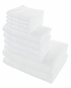 Alexis Antimicrobial Honeycomb 10pc Towel Set Home Bath Towels