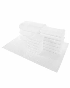 Alexis Antimicrobial Honeycomb 16pc Towel Set Home Bath Towels