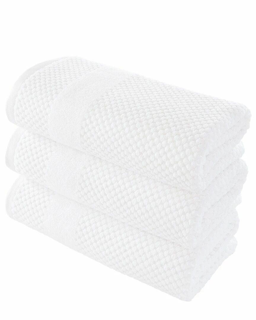 Alexis Antimicrobial Honeycomb Bath Towel Pack Of 3 Home Bath Towels