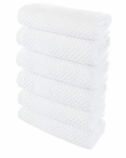 Alexis Antimicrobial Honeycomb Hand Towel Pack Of 6 Home Bath Towels