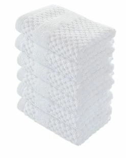Alexis Antimicrobial Honeycomb Washcloth Pack Of 6 Home Bath Towels