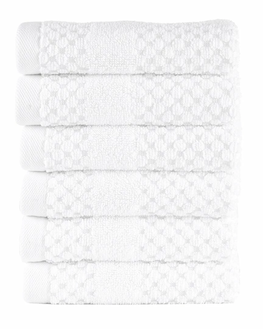 Alexis Antimicrobial Honeycomb Washcloth Pack Of 6 Home Bath Towels 2 Alexis Antimicrobial Honeycomb Washcloth Pack Of 6 Home Bath Towels - Image 2