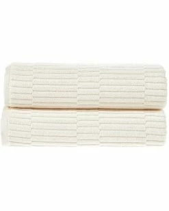 Alexis Antimicrobial Oxford Bath Sheet, Pack Of 2 Home Bath Sheets