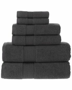 Alexis Antimicrobial Rhapsody Royale 6Pc Towel Set Home Bath Towels