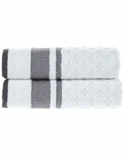 Alexis Antimicrobial Westport Bath Sheet, Pack Of 2 Home Bath Sheets
