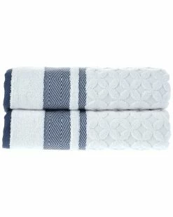 Alexis Antimicrobial Westport Bath Sheet, Pack Of 2 Home Bath Sheets